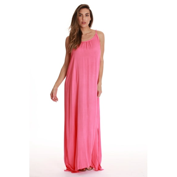 Riviera Sun Solid Spaghetti Strap Dress 21889-FUS-M