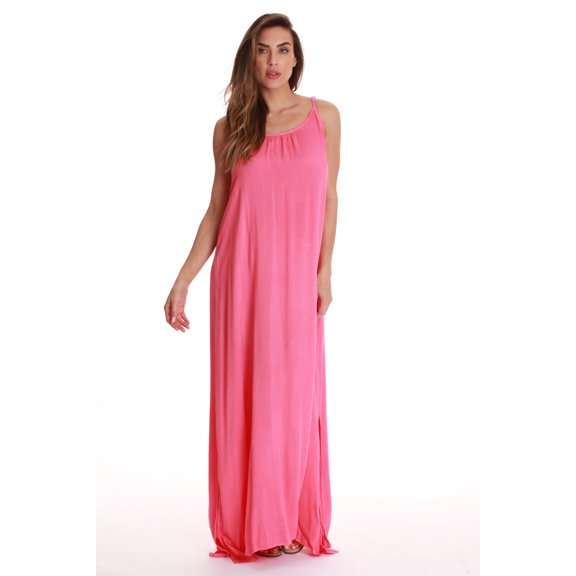 Riviera Sun Solid Spaghetti Strap Dress 21889-FUS-XL
