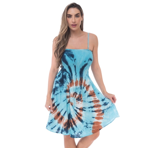 riviera sun strapless tube short dress summer dresses Riviera Sun Women's Strapless Tube Short Summer Dress - Casual and  Comfortable Beach Dresses (Mint, Large)
