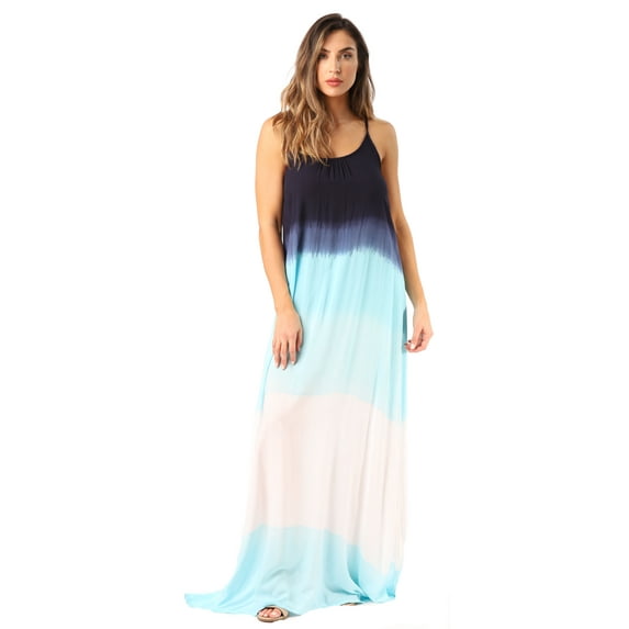 Riviera Sun Tie Dye Spaghetti Strap Maxi Dress