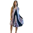 thumbnail image 1 of Riviera Sun Tie Dye Summer Dress - Beach Cover Up (Lilac Black Umbrella Dress, Small), 1 of 3