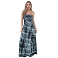 thumbnail image 1 of Riviera Sun Women's Rasta Maxi Summer Dress - Long Sundress with Adjustable Removable Straps (Black White Line, X-Large), 1 of 3