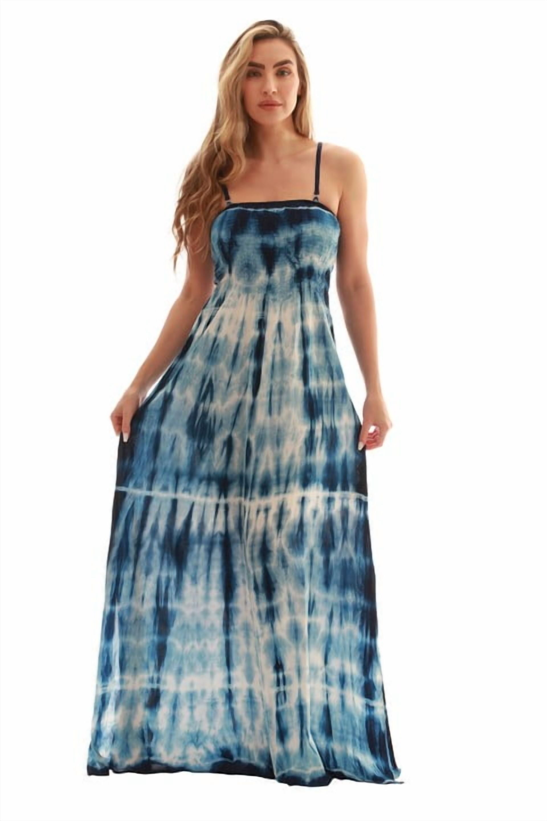 Egyptian Cotton Knitted Dress Clossy London 100% Egyptian Cotton Rasta Maxi  Dress  Mesh Knitted, Side Split, Reggae Style Women's Beach Club Dress