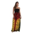 thumbnail image 1 of Riviera Sun Women's Rasta Maxi Summer Dress - Long Sundress with Adjustable Removable Straps (Rasta 1, 2X), 1 of 3