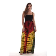 Riviera Sun Womens Rasta Maxi Summer Dress - Long Sundress with Adjustable Removable Straps Rasta 1, 2X