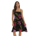 thumbnail image 1 of Riviera Sun Women's Strapless Tube Short Summer Dress - Casual and Comfortable Beach Dresses (Black - Floral 3, X-Large), 1 of 3