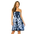 thumbnail image 1 of Riviera Sun Women's Strapless Tube Short Summer Dress - Casual and Comfortable Beach Dresses (Navy / White, Small), 1 of 3