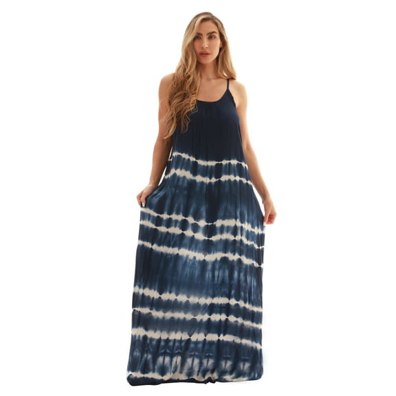 Riviera Sun Women's Tie Dye Maxi Dress - Lightweight and Flowy with Beautiful Color Variations