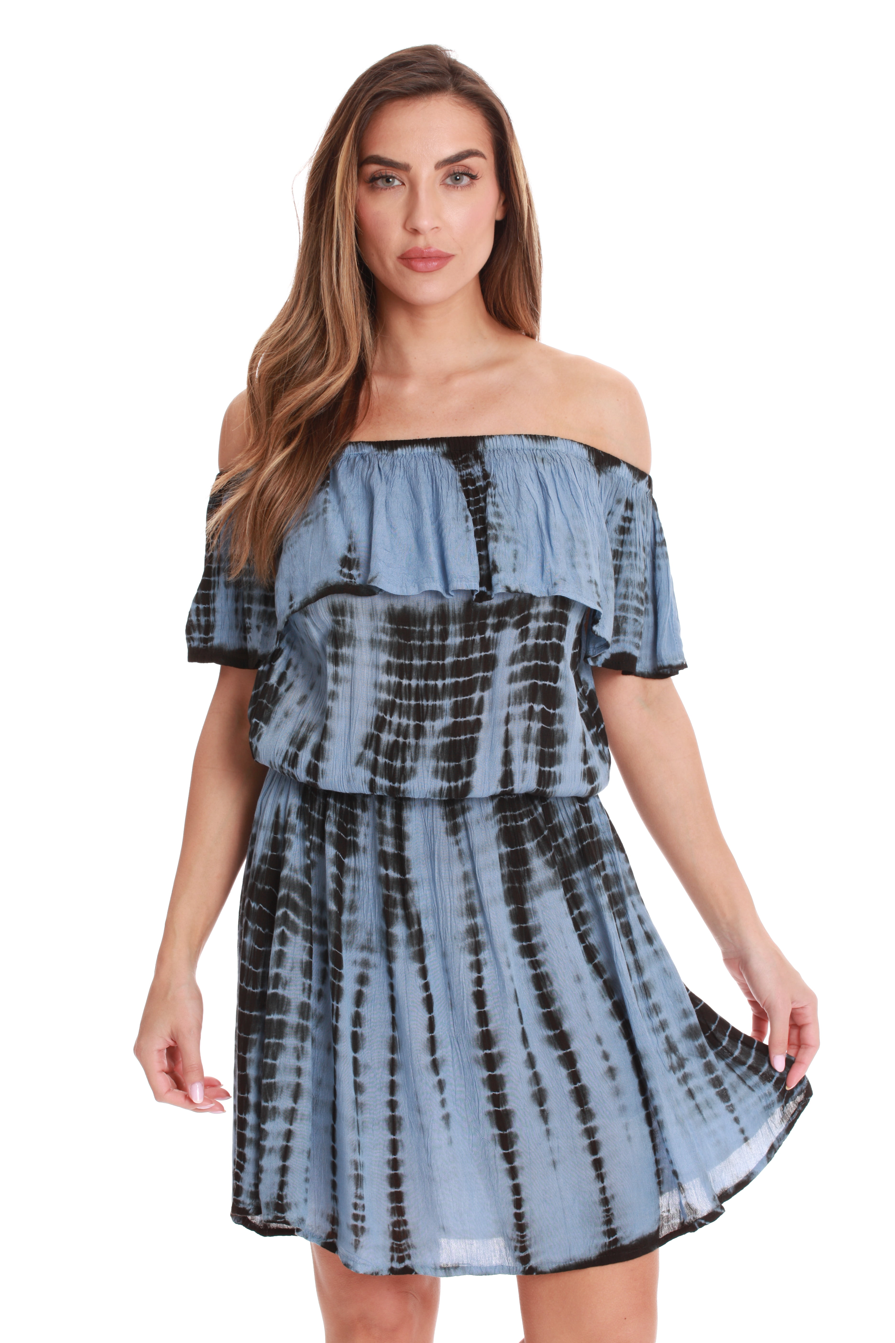 Tie Die Off Shoulder Set main image 1