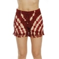 thumbnail image 1 of Riviera Sun Womens Shorts (Burgundy / Beige, Small), 1 of 2