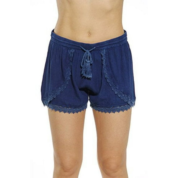 Riviera Sun Womens Shorts (Denim, Large)