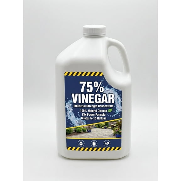Riviere 75% Concentrated Vinegar, 1 Gallon, Maximum Strength Cleaning Concentrate
