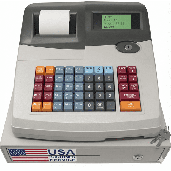 Riviere CR318 Pro POS Cash Register System with Built-In 58 mm Thermal Printer