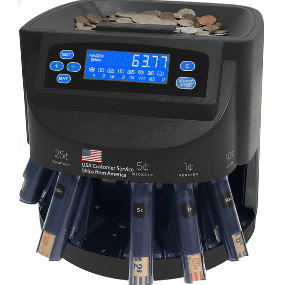 Riviere S540 High-Speed Automatic Coin Counter, Sorter and Wrapper Machine