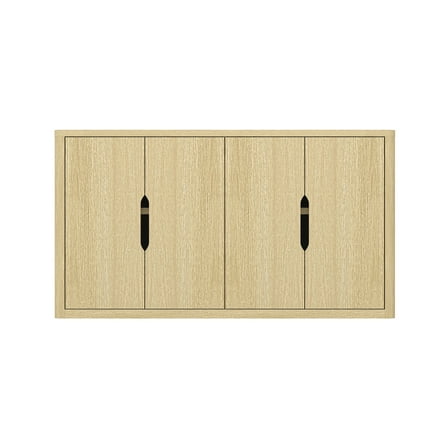 Rivington Modern 60" Sideboard in Natural Oak (4-Shelf)