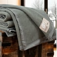 thumbnail image 1 of Rivoli Oversized 100% Virgin Wool Blanket, Gray, King, 1 of 7