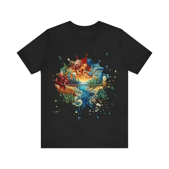 Rivulet Ribbons Through Rolling Rapids - Jersey Short Sleeve Tee