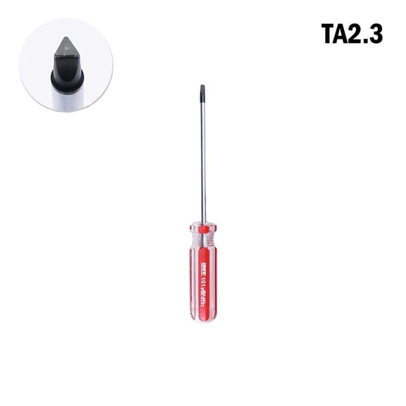 Riwcyla Chrome Vanadium Steel Triangle Screwdriver TA2.3 Precision Triangular Bolt Driver Hand Tool for Electronic Device Repair Electrician Mechanic Equipment Maintenance