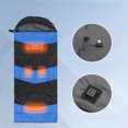 thumbnail image 1 of Mxsalio USB Heated Sleeping Bag, Multi‑Zone 3 Heat Levels Waterproof 190T Polyester Sleeping Bag, Ultralight Portable Warm Sleeping Bag for Camping Hiking Backpacking RV Travel, 1 of 9