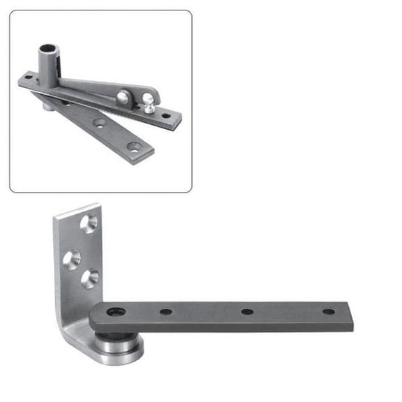 Rixson 0.75 in. Jamb Mount Center Hung Pivot Set with 320 Top Pivot, Satin Chrome