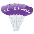 thumbnail image 1 of Riyadh Heart Love Cupcake Picks Toppers - Set of 6, 1 of 1