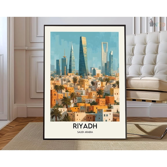 Riyadh Saudi Arabia Poster, Unframed Paper Poster 8x10in