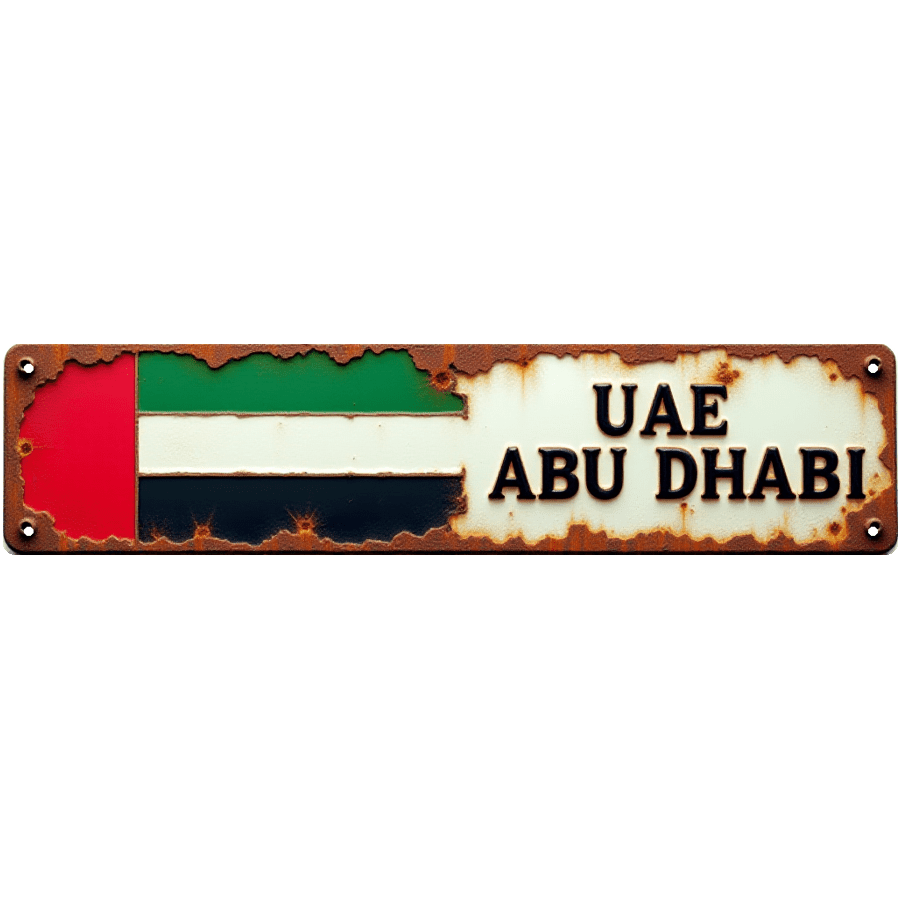 Riyadh Vintage Tin Sign - 12x8 Inches - Ideal for Modern Decor, Man ...