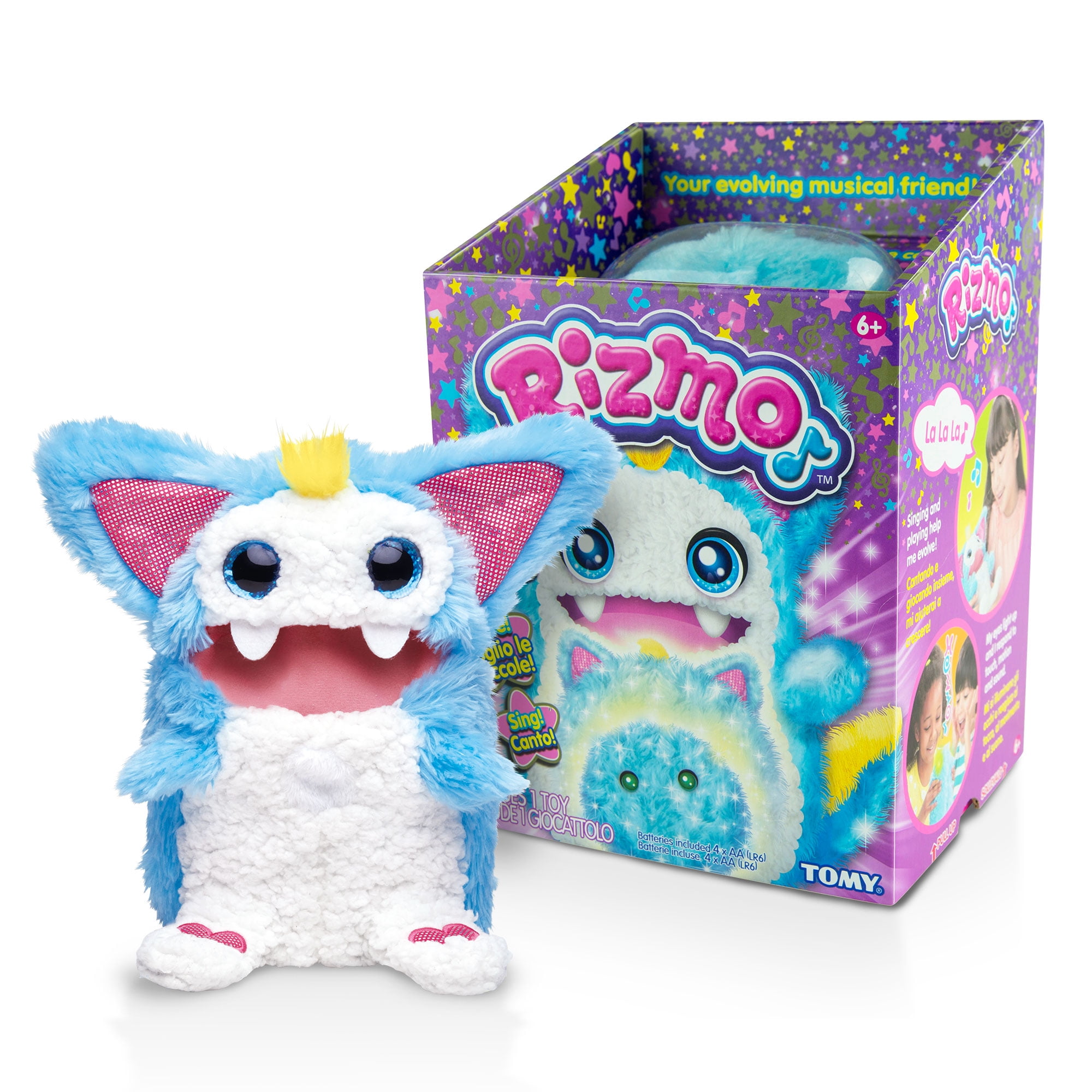 Rizmo Evolving Musical Friend – Interactive Plush Toy, Aqua - Walmart.com