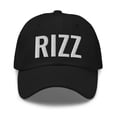 thumbnail image 1 of Rizz Dad Hat | Rizz Hat | Embroidered Rizz Dad Cap | Rizz Gift (Black), 1 of 6