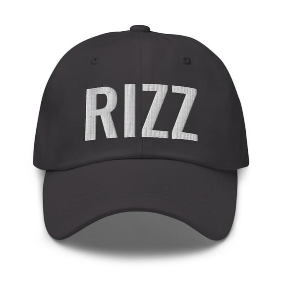 Rizz Dad Hat | Rizz Hat | Embroidered Rizz Dad Cap | Rizz Gift (Dark Grey)