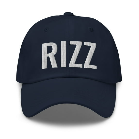 Rizz Dad Hat | Rizz Hat | Embroidered Rizz Dad Cap | Rizz Gift (Navy)