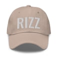 thumbnail image 1 of Rizz Dad Hat | Rizz Hat | Embroidered Rizz Dad Cap | Rizz Gift (Stone), 1 of 6