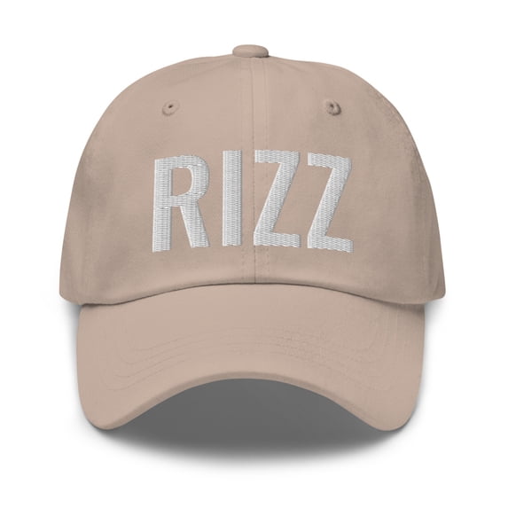 Rizz Dad Hat | Rizz Hat | Embroidered Rizz Dad Cap | Rizz Gift (Stone)
