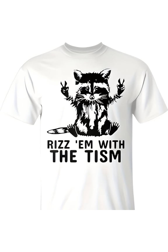 Rizz Em With The Ti Rizzler Joke Meme Rizzling Rac Pun T-Shirt Retro Shirts Anime Shirts Cistian Clo