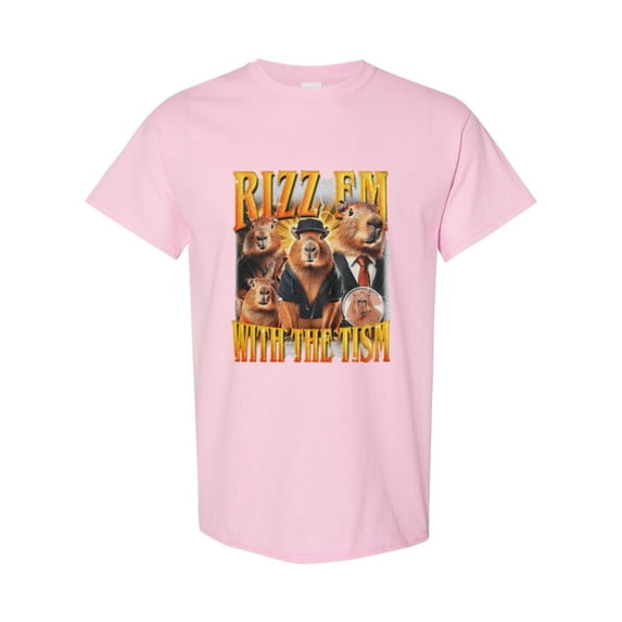 Rizz Em With The Tism T-Shirt Vintage 90s Autism Graphic Design, for men & women, up to size 5XL