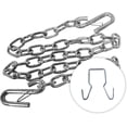 thumbnail image 2 of 48-Inch Trailer Safety Chains With Spring Hooks - Grade-30 Zinc Plated, 3500 Lb Capacity (2-Pack) 2 of 6