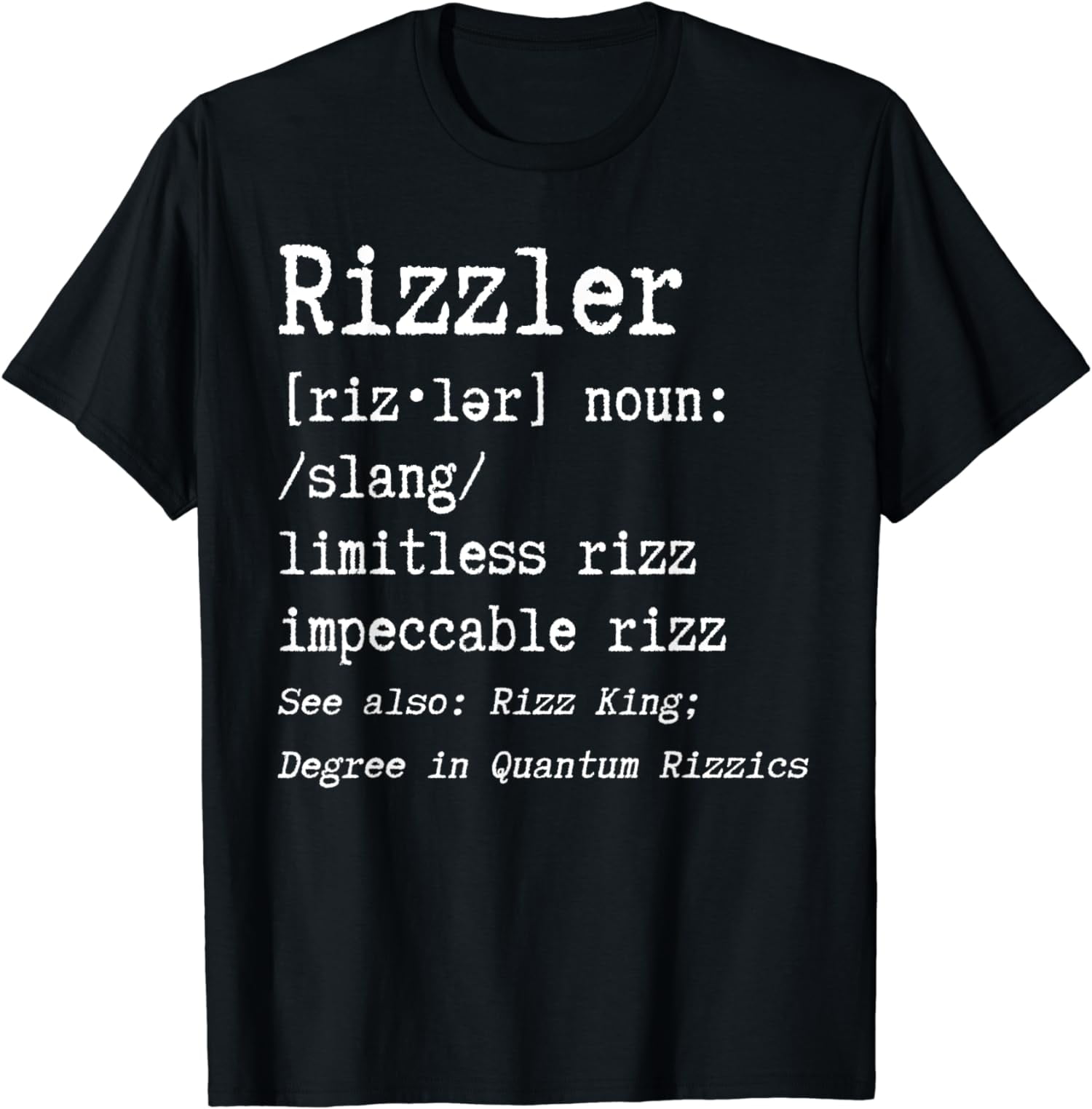 Rizz Meme Definition Rizzler Funny T-Shirt - Walmart