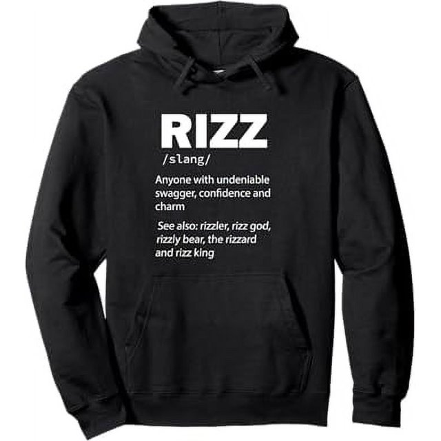 Rizz Rizzler Riz God Definition Meme Teen Boy Pullover Hoodie