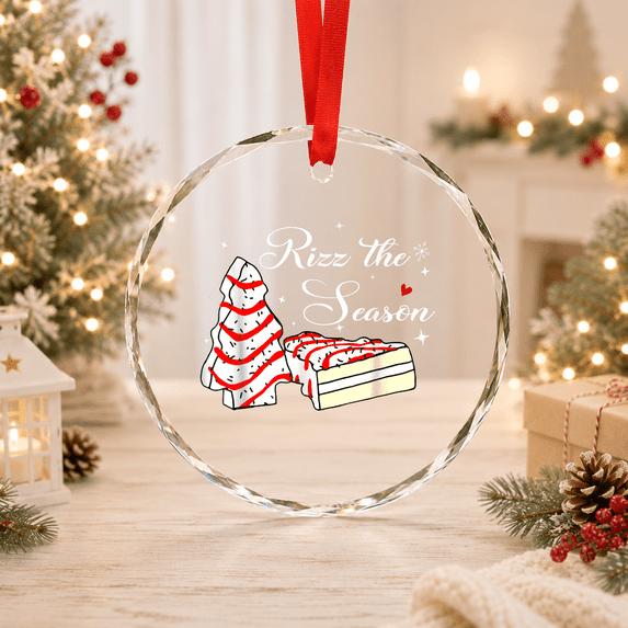 Rizz The Season Christmas Tree Cakes Debbie Becky Jen Cake Glass ...