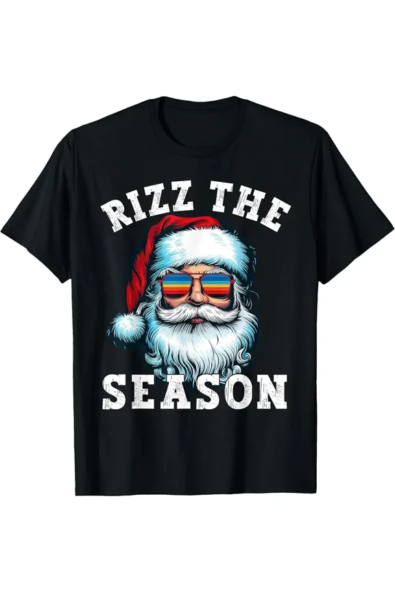 Rizz The Season Funny Winter Theme Trendy Gen Z Holiday Melody Unisex T-Shirt, up to size 5XL