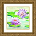 thumbnail image 1 of Rizzardi, Teo 12x12 Gold Ornate Wood Framed with Double Matting Museum Art Print Titled - Nympheas I, 1 of 4