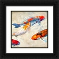 thumbnail image 1 of Rizzardi, Teo 20x20 Black Ornate Wood Framed with Double Matting Museum Art Print Titled - Koi II, 1 of 4