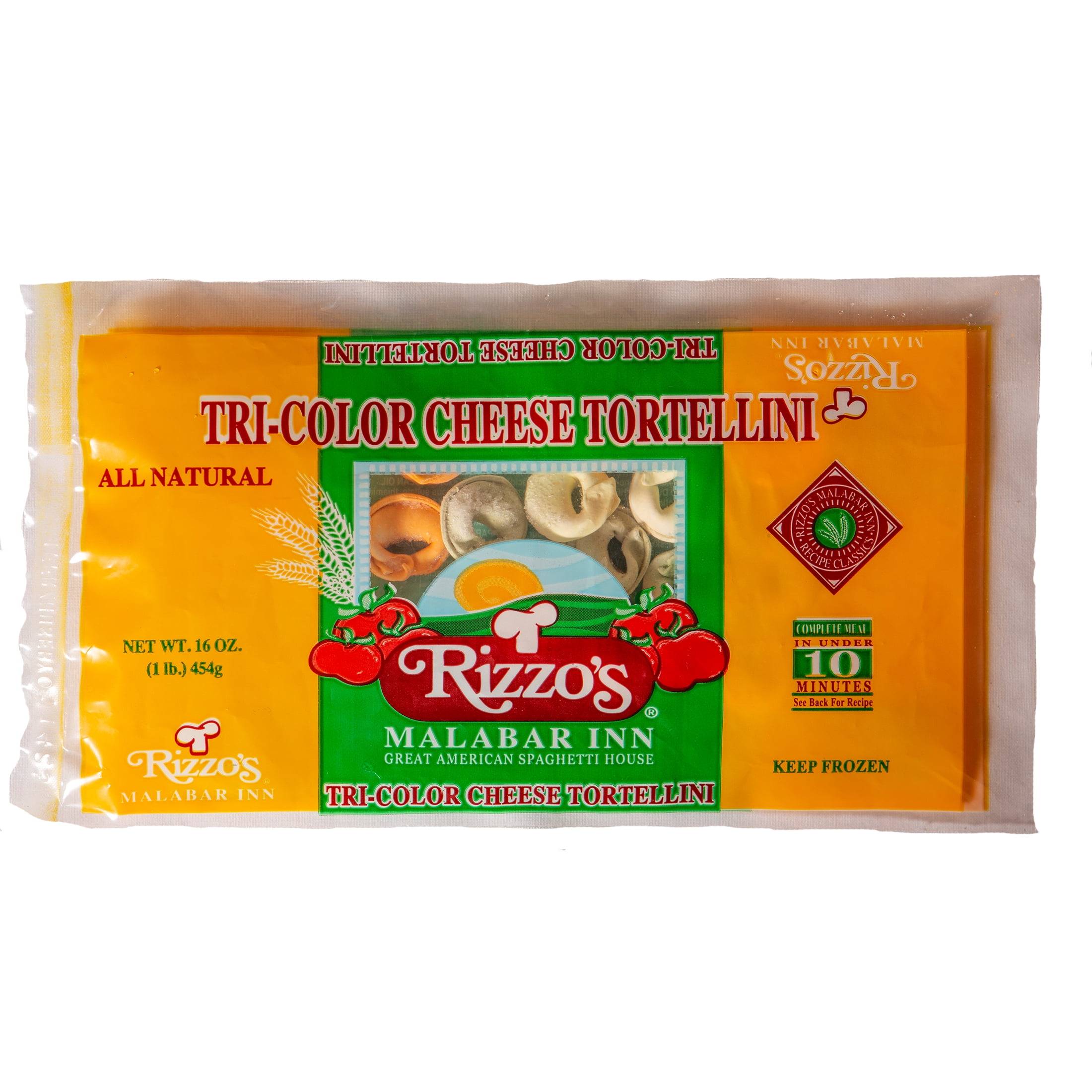 Rizzo's Malabar Inn Frozen TriColor Cheese Tortellini, 16 oz