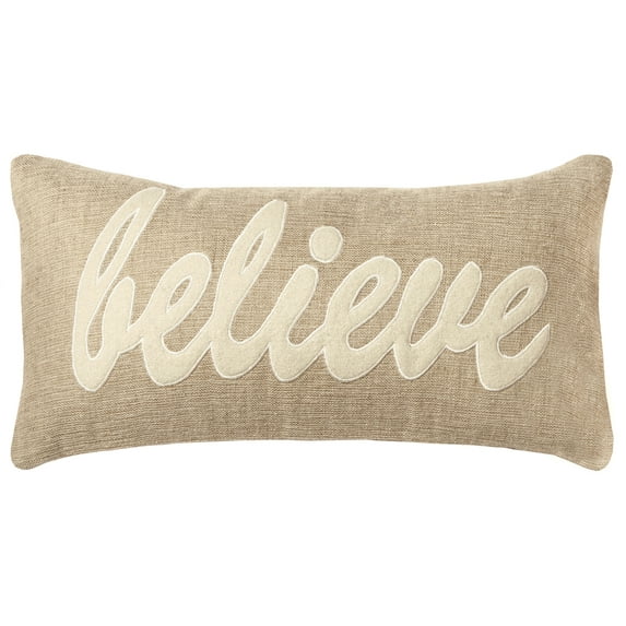 Rizzy Home 11" x 21" Jute/Cotton Pillow Cover in Dark Natural