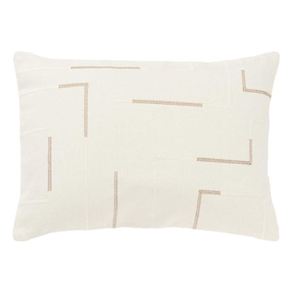 Rizzy Home Cotton Offset Stripe Gold 14"X20" Pillow Cover 2 Pack