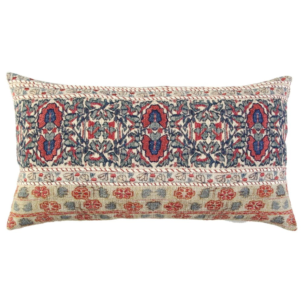 Rizzy Home 14" x 26" Textured Cotton Pillow Cover in Multi-Color