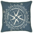 thumbnail image 1 of Rizzy Home 18" x 18" Down Filled Pillow with Cotton Cover-Navy/Natural, 1 of 2