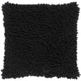 thumbnail image 1 of Rizzy Home 18" x 18" Poly Filled Pillow with Cotton Cover in Black, 1 of 2