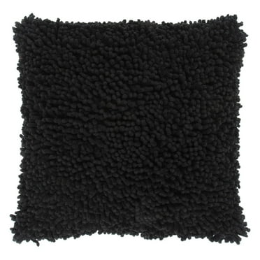 Rizzy Home 18" x 18" Poly Filled Pillow with Cotton Cover in Black