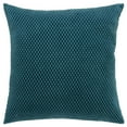 thumbnail image 1 of Rizzy Home Teal 20"X20" Solid Woven Poly Filled Throw Pillow, 1 of 5
